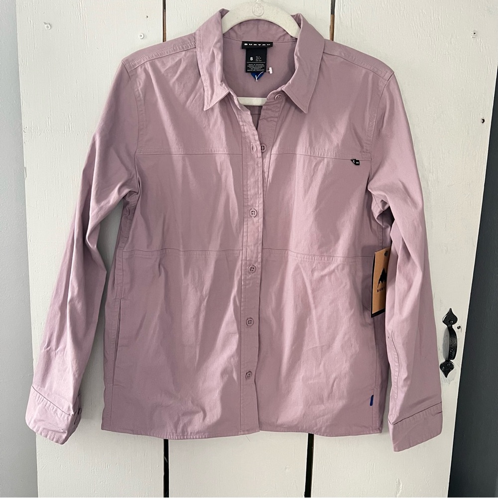 Burton Womens Elderberry Work Stretch Overshirt Long Sleeve Shirt Small